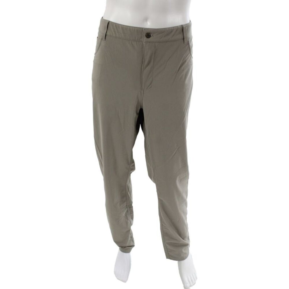Johnnie-o Mens Khakis Gray Polyester Solid Casual Size 40